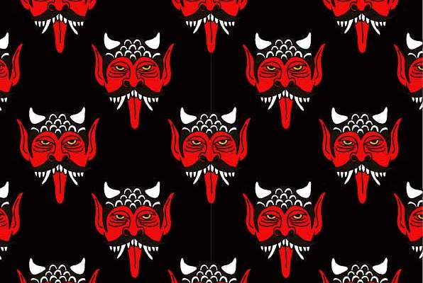 几何怪物图案印花矢量图服装纺织数码印花花型素材