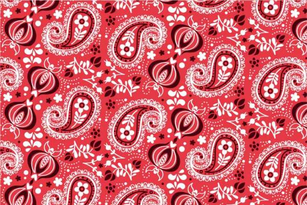 植物花纹腰果拼接印花矢量图服装纺织数码印花花型素材