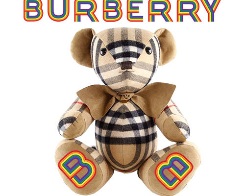 潮牌卡通熊字母印花矢量图服装裁片T恤烫图印花花型素材