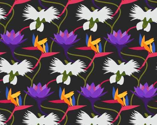 几何图案花纹印花矢量图服装纺织数码印花花型素材