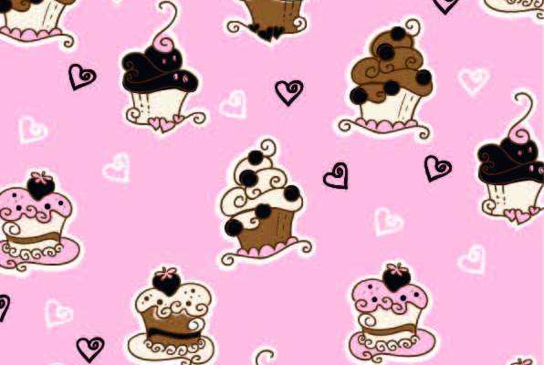 蛋糕爱心印花矢量图服装纺织数码印花花型素材
