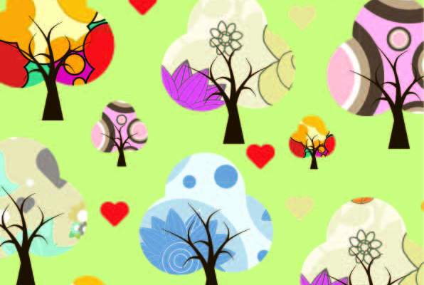 植物花纹印花矢量图服装纺织数码印花花型素材