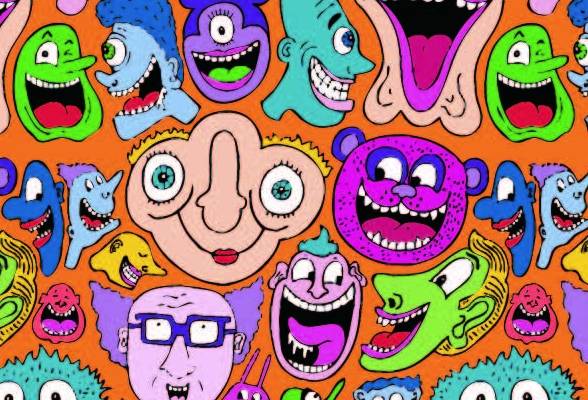 卡通动漫头像印花矢量图服装纺织数码印花花型素材