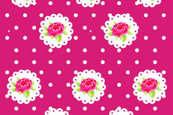 植物花纹玫瑰花拼接印花矢量图服装纺织数码印花花型素材