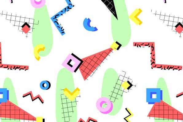 几何图案印花矢量图服装纺织数码印花花型素材