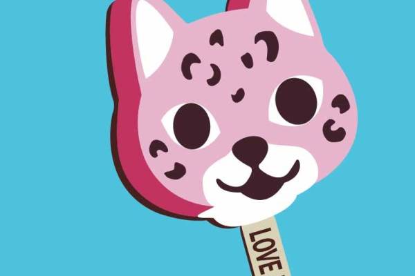 字母MOSCHINO动物棒棒糖潮牌印花矢量图服装裁片T恤烫图印花花型素材