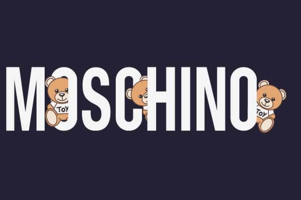 几何图案字母MOSCHINO熊潮牌印花矢量图服装裁片T恤烫图印花花型素材