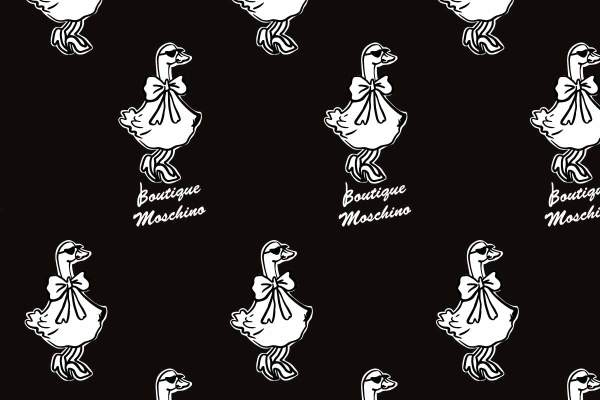 卡通图案鸭子字母印花矢量图服装纺织数码印花花型素材