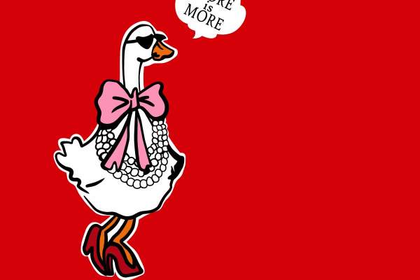 卡通动物鸭子字母印花矢量图服装裁片T恤烫图印花花型素材