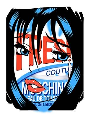 人物图案字母印花矢量图服装裁片T恤烫图印花花型素材