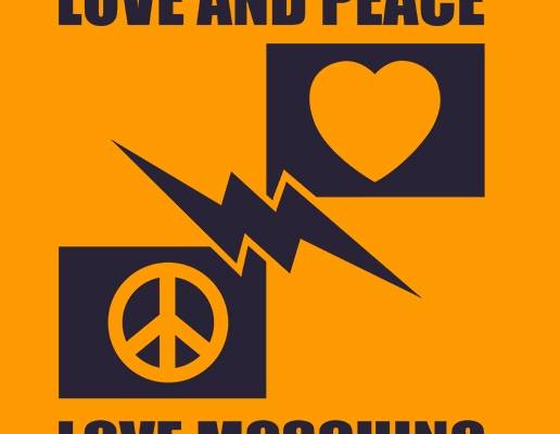 几何图案爱心闪电字母MOSCHINO印花矢量图服装裁片T恤烫图印花花型素材