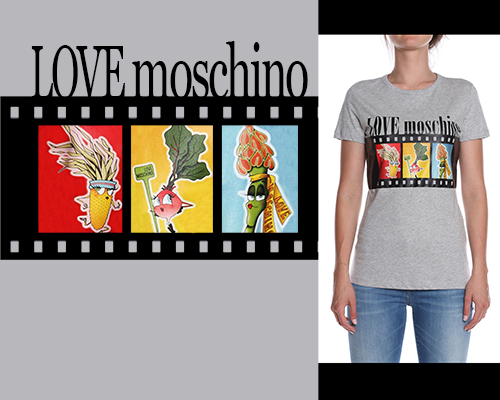 卡通图案胶片字母潮牌印花矢量图服装裁片T恤烫图印花花型素材