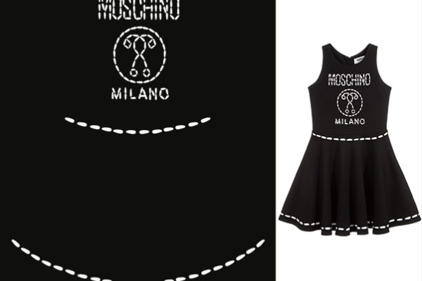 几何图案线条字母MNOSCHINO潮牌印花矢量图服装裁片T恤烫图印花花型素材