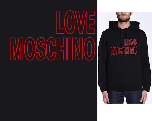 字母MOSCHINO潮牌印花矢量图服装裁片T恤烫图印花花型素材