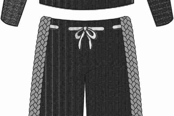 女士套装设计手稿矢量图