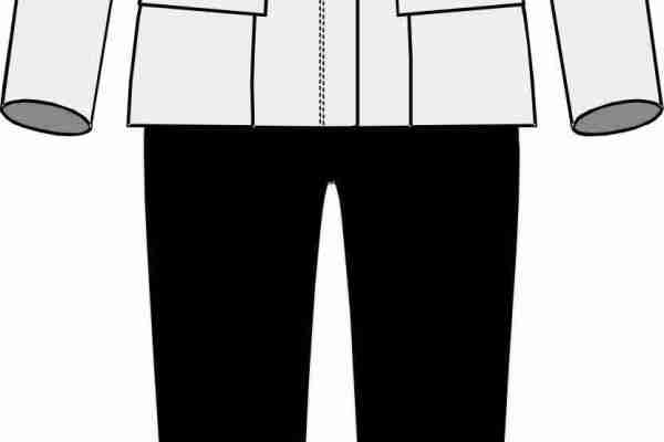 服装套装设计手稿矢量图