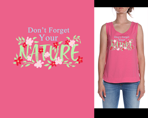 植物花朵字母图案潮牌印花矢量图服装裁片T恤烫图印花花型素材