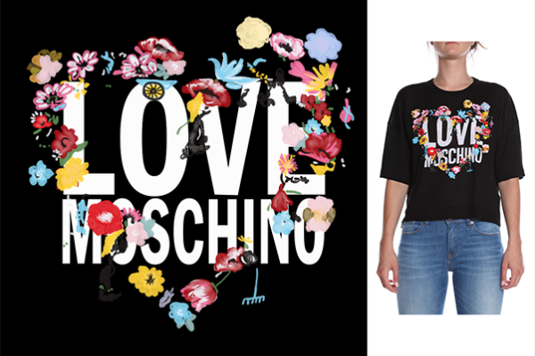 植物花朵字母图案潮牌印花矢量图服装裁片T恤烫图印花花型素材