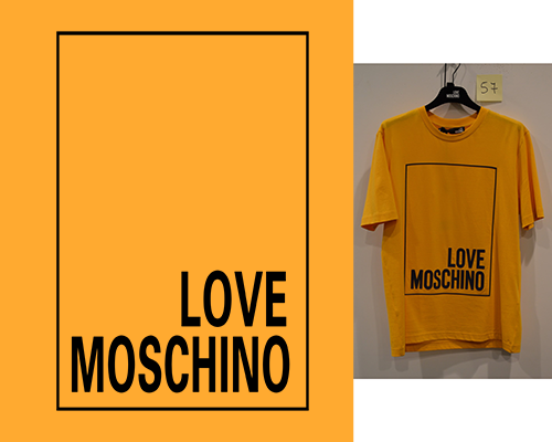 MOSCHINO字母图案潮牌印花矢量图服装裁片T恤烫图印花花型素材