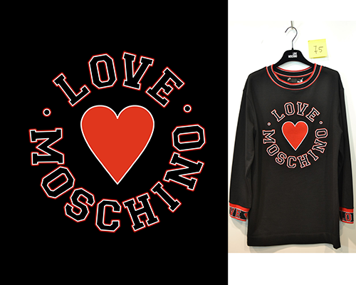 MOSCHINO字母爱心图案潮牌印花矢量图服装裁片T恤烫图印花花型素材