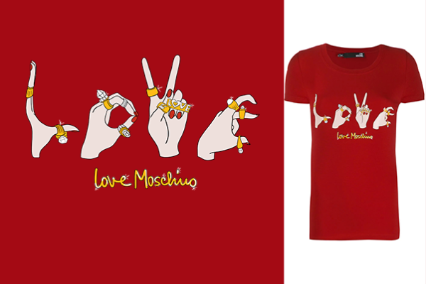 几何图案手掌字母MOSCHINO潮牌印花矢量图服装裁片T恤烫图印花花型素材