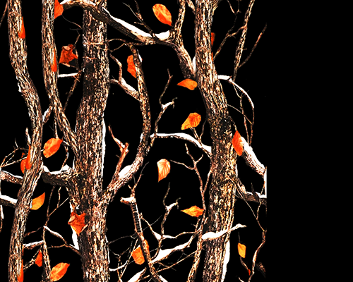 植物树枝图案印花矢量图服装纺织数码印花花型素材