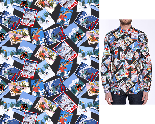 几何图案MOSCHINO运动滑雪印花矢量图服装纺织数码印花花型素材