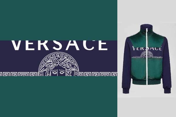 潮牌范思哲字母VERSACE印花矢量图服装裁片T恤烫图印花花型素材