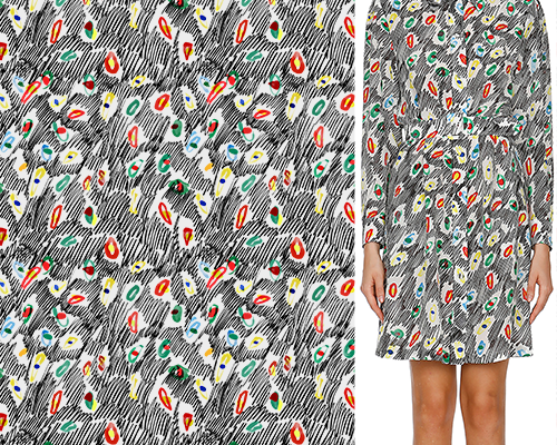 几何图案涂鸦印花矢量图服装纺织数码印花花型素材