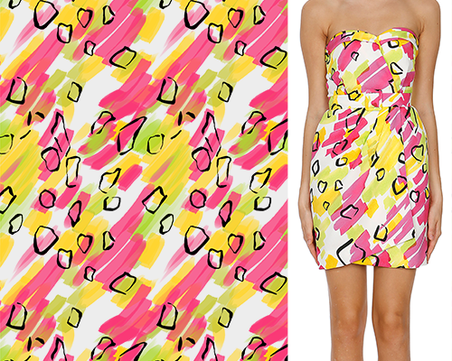 几何图案涂鸦印花矢量图服装纺织数码印花花型素材