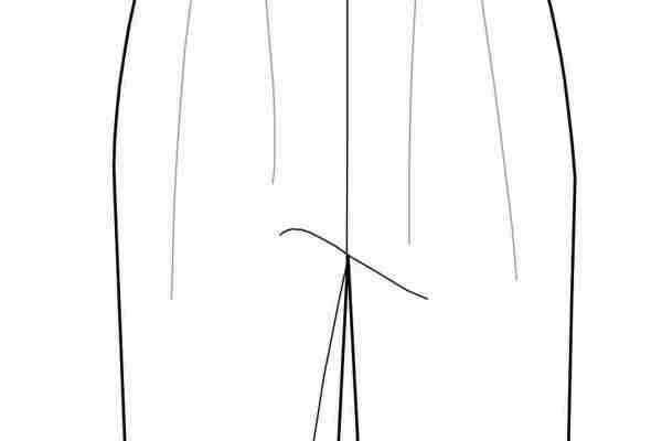 女士服装套装设计手稿矢量图