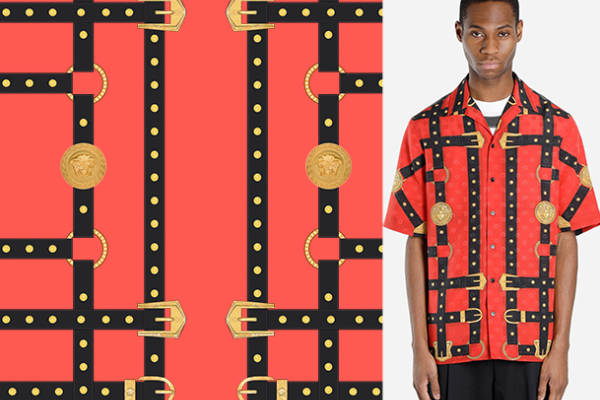 几何图案皮带潮牌印花矢量图服装纺织数码印花花型素材