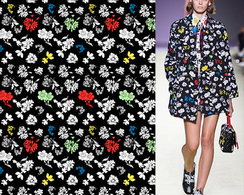 植物花纹印花矢量图服装纺织数码印花花型素材