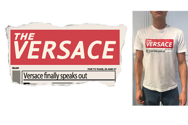 字母图案潮牌VERSACE范思哲印花图案服装裁片T恤烫图印花花型素材