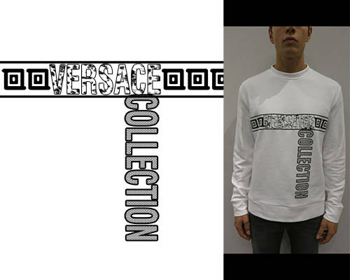 字母VERSACE范思哲潮牌印花图案服装裁片T恤烫图印花花型素材