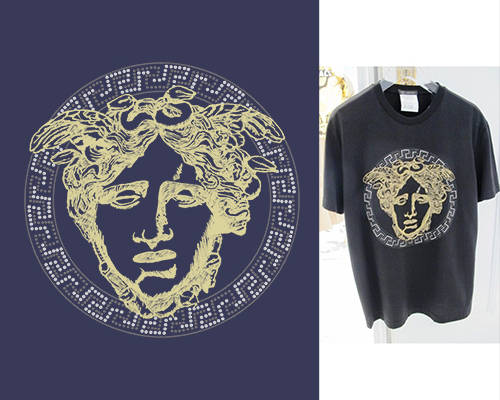 几何花纹潮牌范思哲印花花型服装裁片T恤烫图印花花型素材