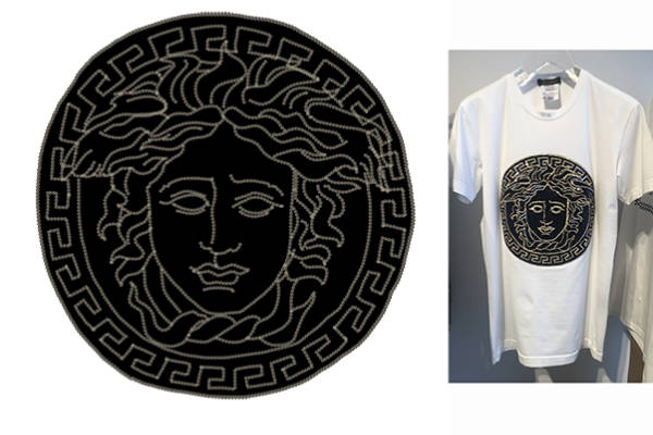 几何花纹潮牌范思哲印花花型服装裁片T恤烫图印花花型素材