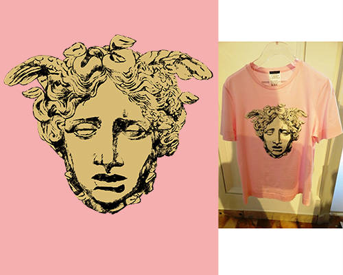 范思哲图案印花花型服装裁片T恤烫图印花花型素材