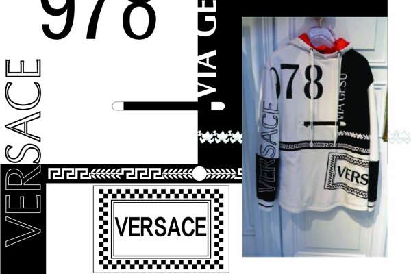 几何花纹数字字母VERSACE范思哲印花图案服装裁片T恤烫图印花花型素材
