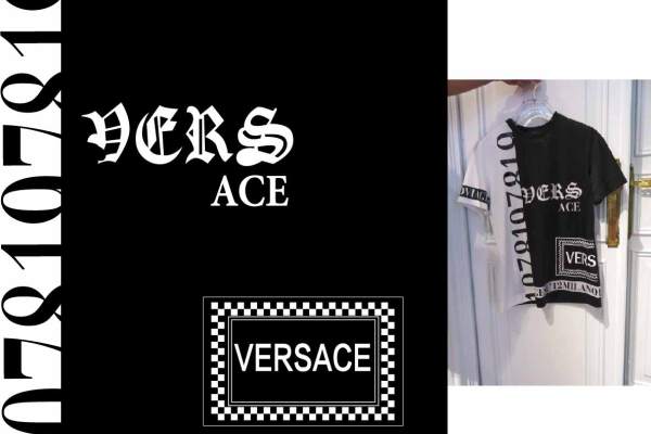 几何花纹字母VERSACE范思哲潮牌印花图案服装裁片T恤烫图印花花型素材