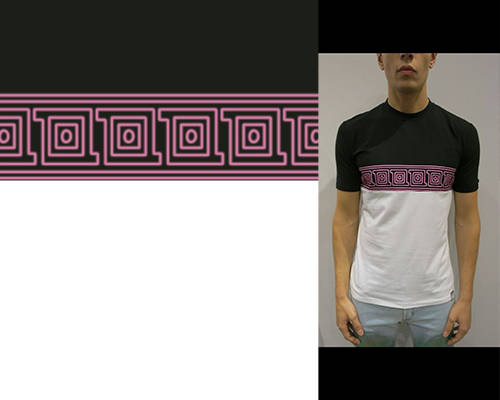 几何花纹图案印花花型服装裁片T恤烫图印花花型素材