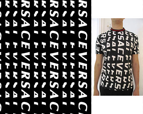 字母VERSACE拼接印花图案服装纺织数码印花花型素材