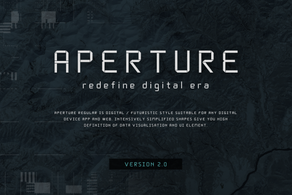 Aperture英文字体