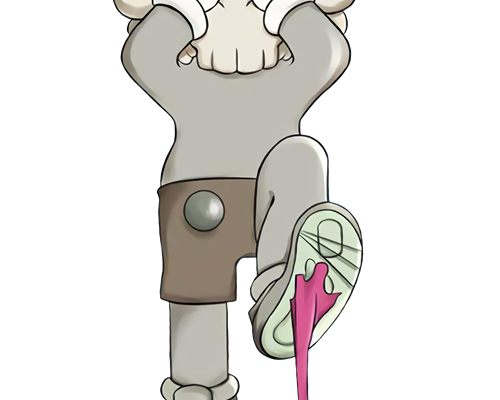 潮牌KAWS图案印花图服装裁片T恤烫图印花花型素材