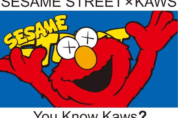 潮牌KAWS图案印花矢量图服装裁片T恤烫图印花花型素材