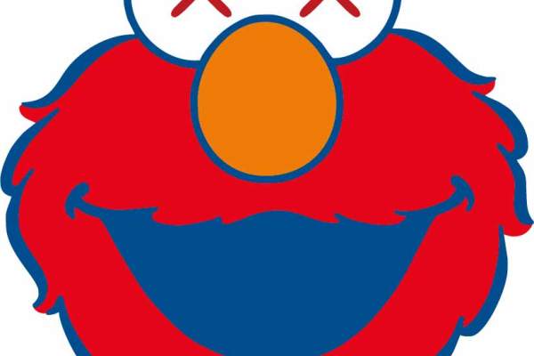 卡通动漫人物芝麻街图案潮牌印花矢量图服装裁片T恤烫图印花花型素材