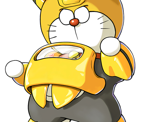 哆啦A梦大黄蜂印花图案服装裁片T恤烫图印花花型素材