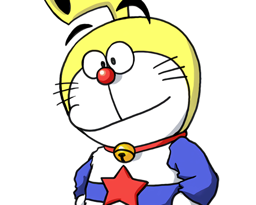 哆啦A梦海底小精灵印花图案服装裁片T恤烫图印花花型素材