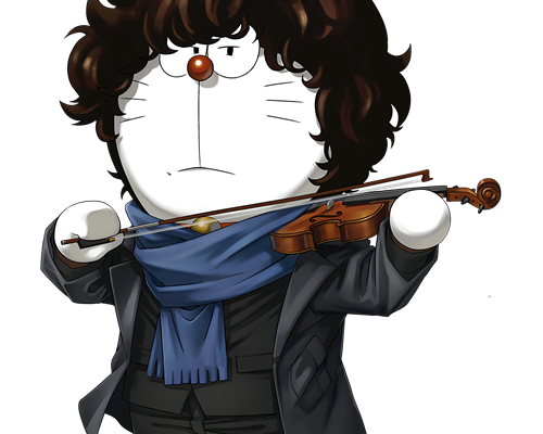 哆啦A梦卷毛印花图案服装裁片T恤烫图印花花型素材