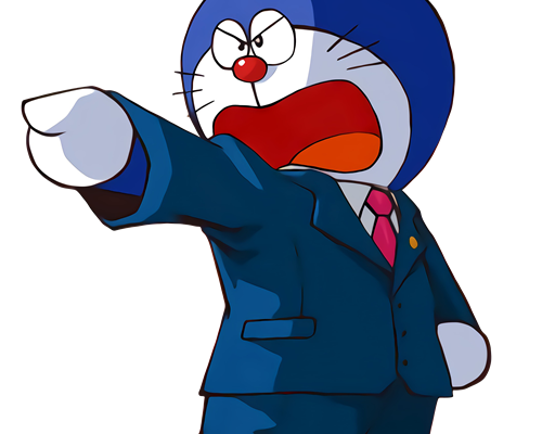 哆啦A梦逆转裁判印花图案服装裁片T恤烫图印花花型素材